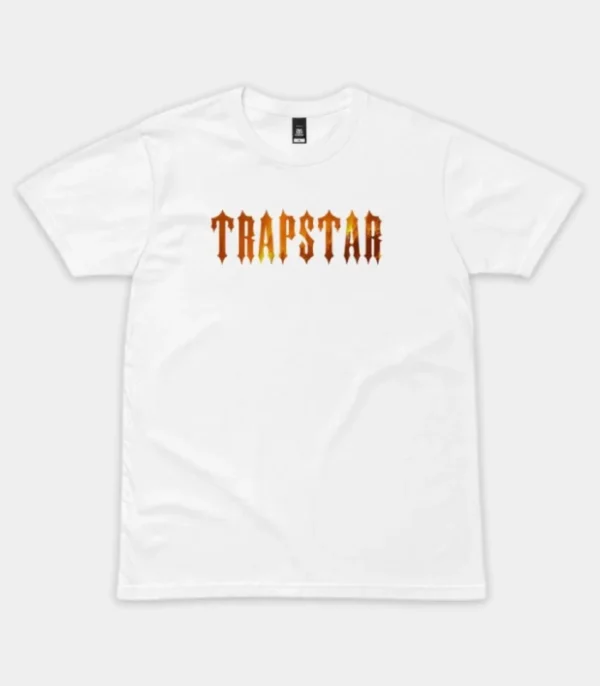 Maglietta Trapstar Fuoco Bianco