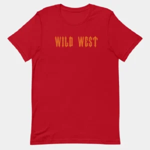 Maglietta Trapstar Wild West Rossa