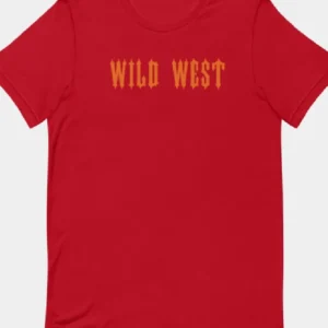 Maglietta Trapstar Wild West Rossa