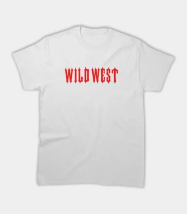 Maglietta bianca del selvaggio West di Trapstar