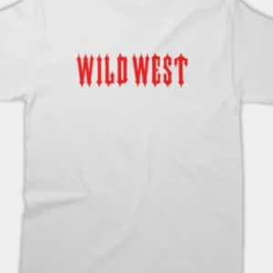 Maglietta bianca del selvaggio West di Trapstar