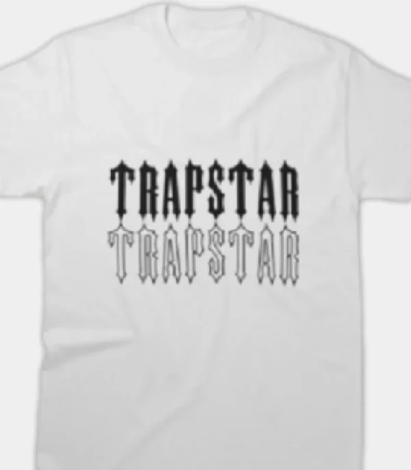 T-shirt Trapstar Esstional Bianca-Nera