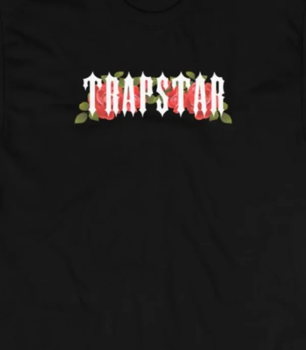 T-shirt Trapstar con fiori neri