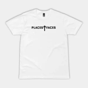 T-shirt Bianca T-Faces di Trapstar Places