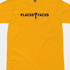 T-shirt gialla T-Faces di Trapstar Places