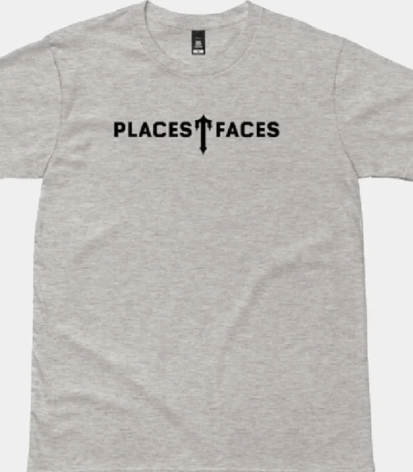 T-shirt grigia T-Faces di Trapstar Places