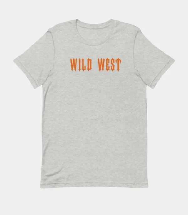 T-shirt grigia del selvaggio West di Trapstar