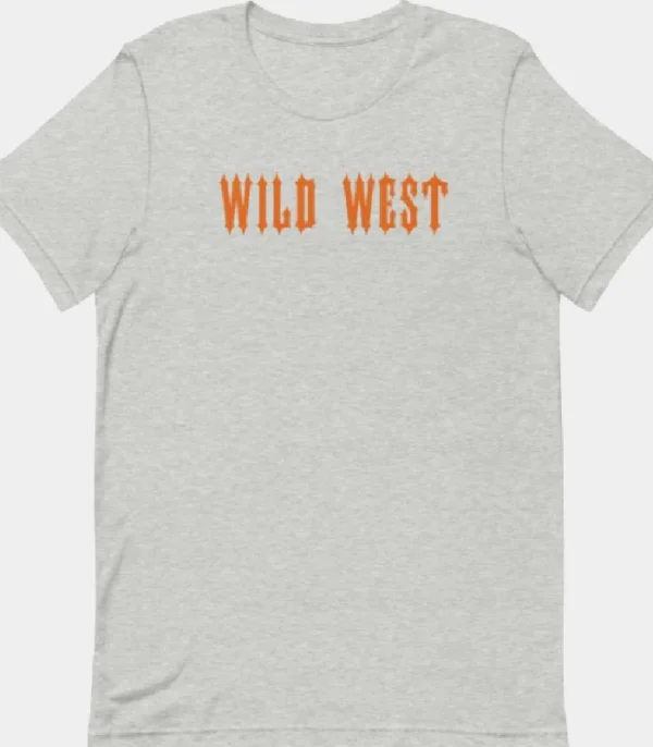 T-shirt grigia del selvaggio West di Trapstar