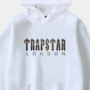 Felpa con cappuccio bianca di Trapstar London