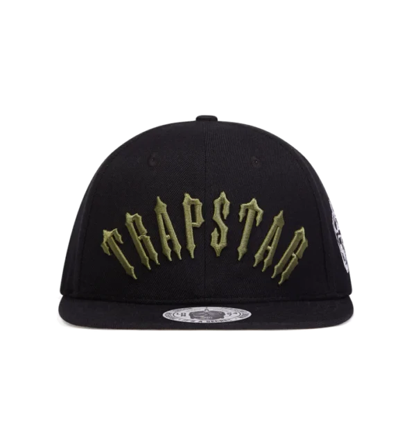Trapstar Irongate Hat Arch Snapback – Nero/Oliva